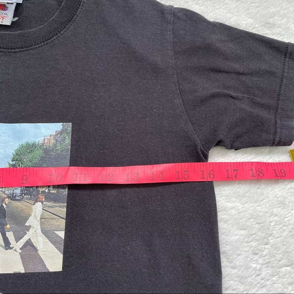 The Beatles Black Short Sleeve T-Shirt Band Tee Women Size S - Picture 6 of 8